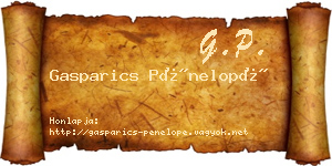 Gasparics Pénelopé névjegykártya
